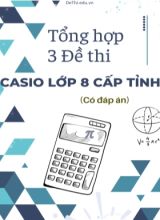 Tổng hợp 3 đề thi Casio Lớp 8 cấp tỉnh (Có đáp án)